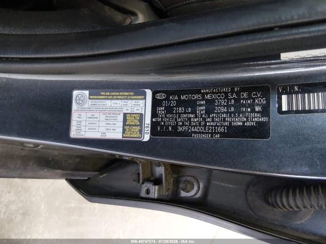 2020 KIA FORTE LXS 9