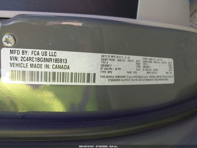 2022 CHRYSLER PACIFICA TOURING L 9