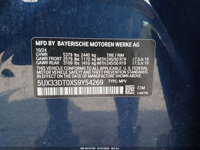 2025 BMW X4 XDRIVE30I 9