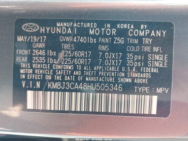 2017 HYUNDAI TUCSON SE 9