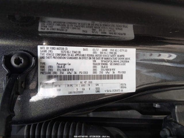 2017 FORD FOCUS ST 9