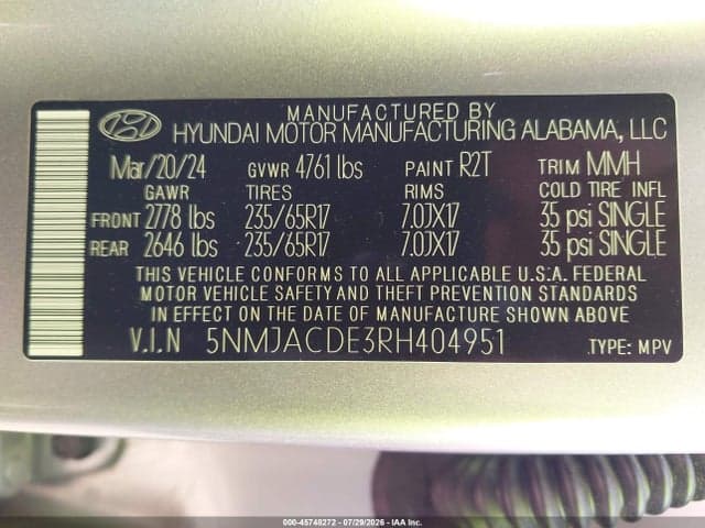 2024 HYUNDAI TUCSON SE 9