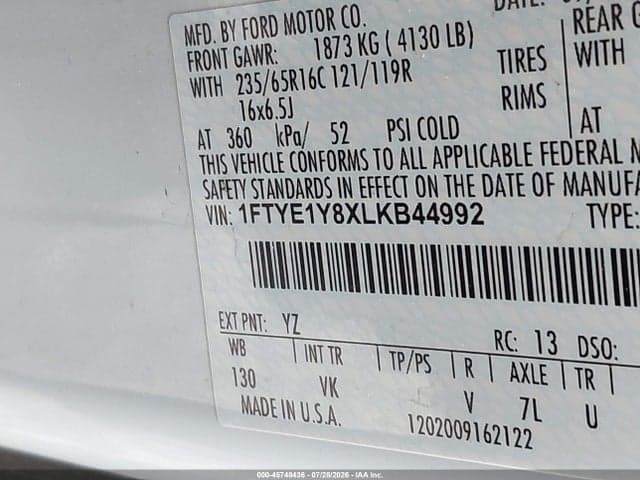 2020 FORD TRANSIT-150 9