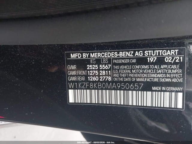 2021 MERCEDES-BENZ AMG E 63 S 4MATIC+ 9