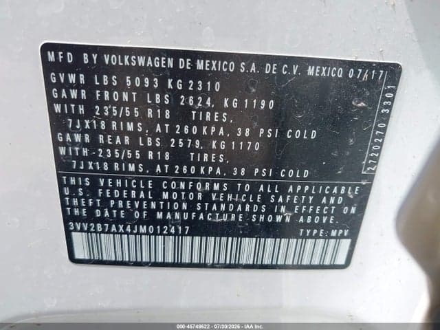 2018 VOLKSWAGEN TIGUAN 2.0T SE/2.0T SEL 9