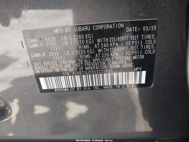 2025 SUBARU OUTBACK WILDERNESS 9