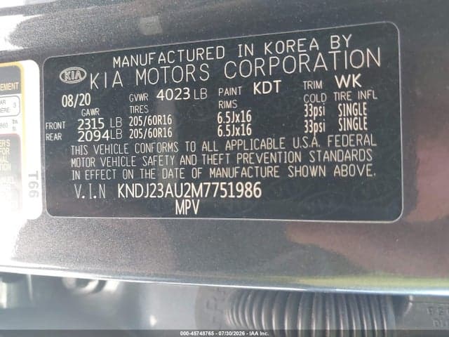 2021 KIA SOUL S 9