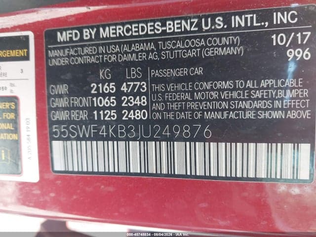 2018 MERCEDES-BENZ C 300 4MATIC 9