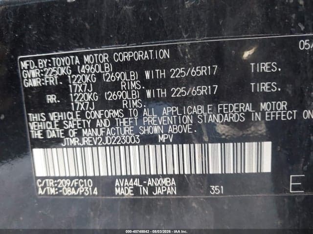 2018 TOYOTA RAV4 HYBRID XLE 9