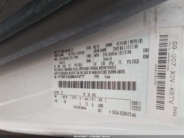 2021 FORD TRANSIT-250 9