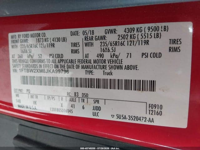 2018 FORD TRANSIT-350 9