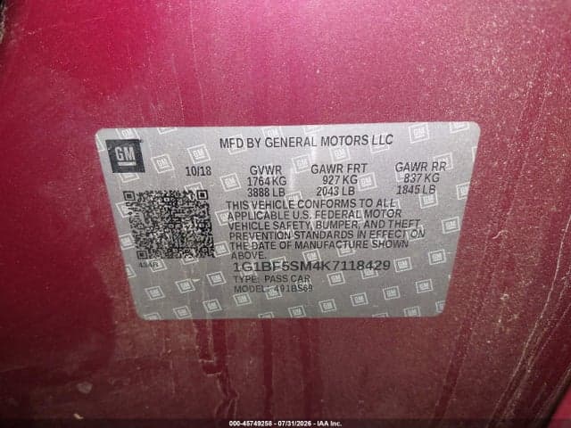 2019 CHEVROLET CRUZE PREMIER 9