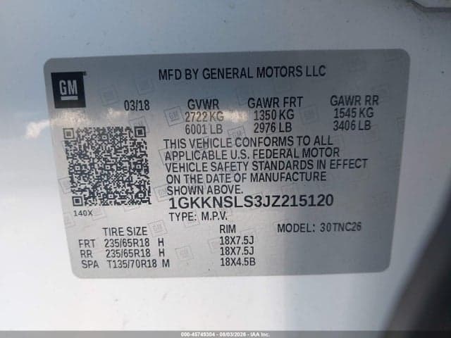 2018 GMC ACADIA SLE-2 18