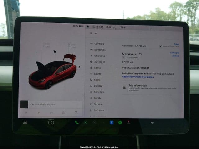 2019 TESLA MODEL 3 LONG RANGE/MID RANGE/STANDARD RANGE/STANDARD RANGE PLUS 7