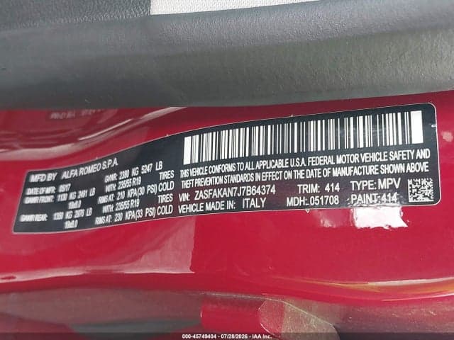 2018 ALFA ROMEO STELVIO AWD 9