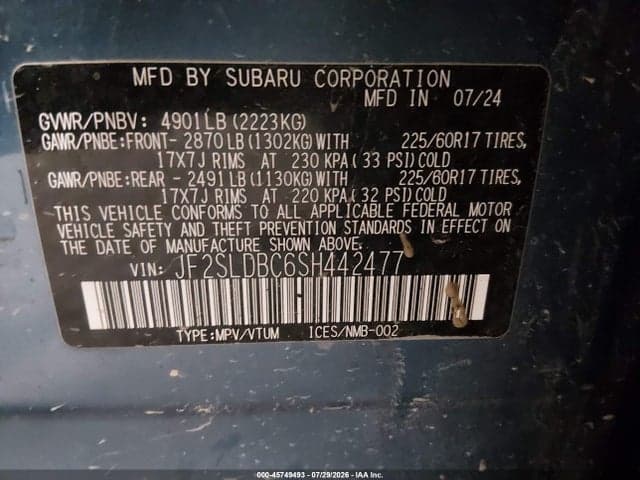 2025 SUBARU FORESTER 9