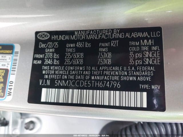 2026 HYUNDAI TUCSON SEL PREMIUM 9