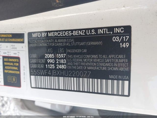 2017 MERCEDES-BENZ C 300 9