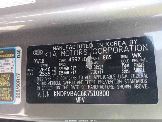 2019 KIA SPORTAGE LX 9