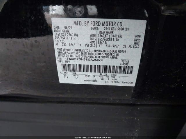 2025 FORD EXPLORER ACTIVE 9