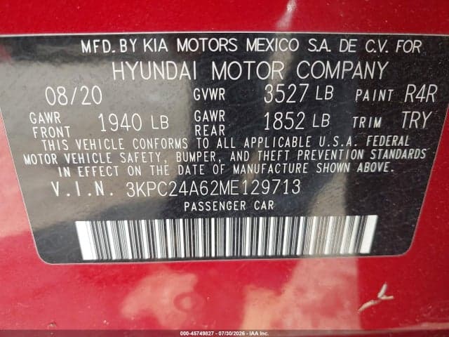 2021 HYUNDAI ACCENT SE 9
