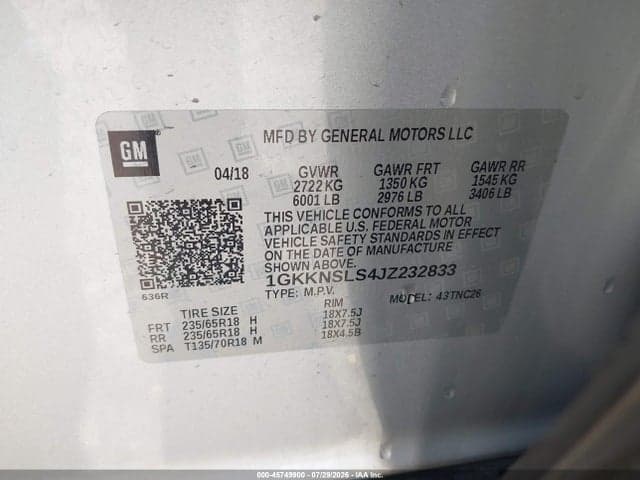 2018 GMC ACADIA SLE-2 9