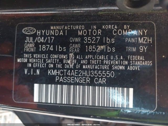 2017 HYUNDAI ACCENT SE 9