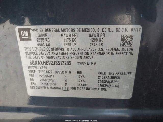 2018 CHEVROLET EQUINOX LS 9