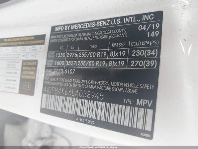 2020 MERCEDES-BENZ GLE 350 4MATIC 9
