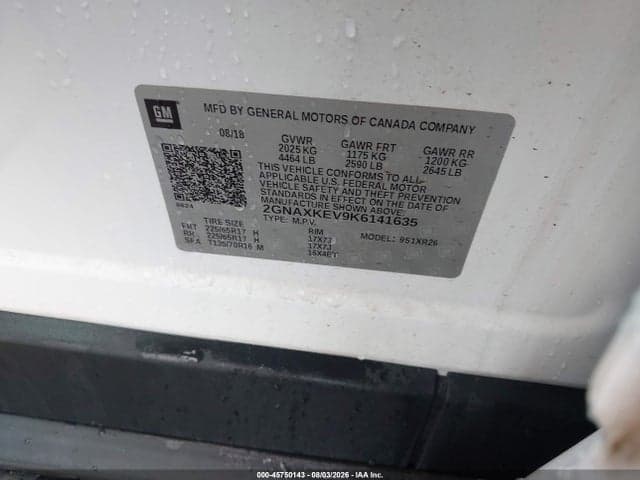 2019 CHEVROLET EQUINOX LT 8