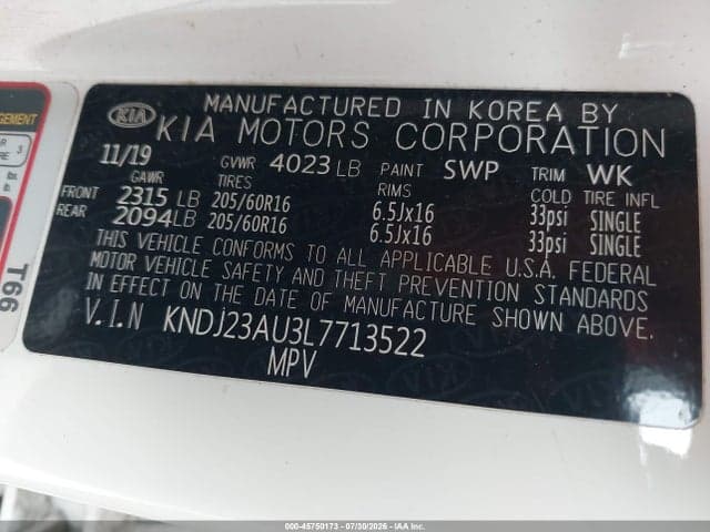 2020 KIA SOUL LX 9