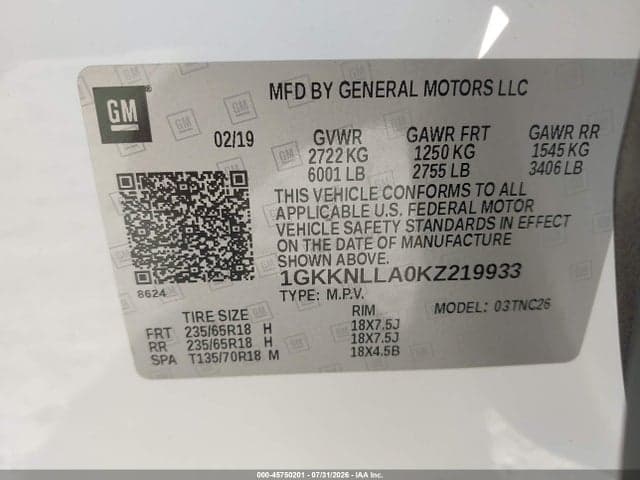2019 GMC ACADIA SLE-2 9