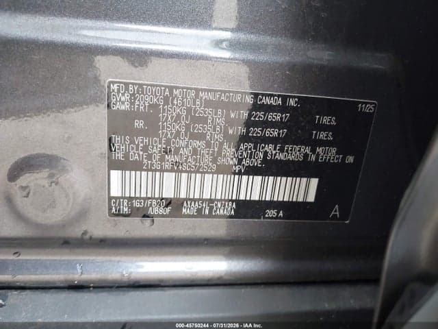 2025 TOYOTA RAV4 LE 9