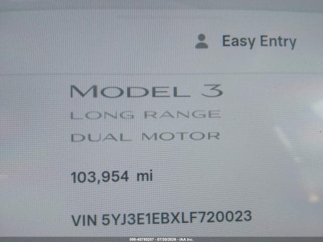 2020 TESLA MODEL 3 LONG RANGE DUAL MOTOR ALL-WHEEL DRIVE 14