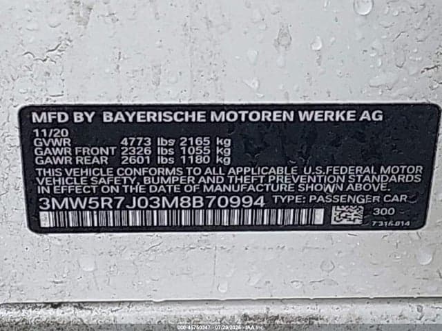 2021 BMW 330I XDRIVE 9