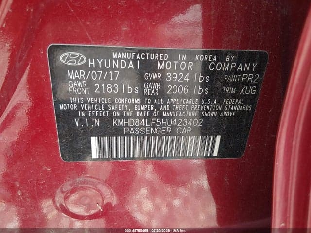 2017 HYUNDAI ELANTRA VALUE EDITION 9