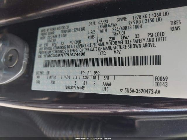 2023 FORD ESCAPE ST-LINE 9