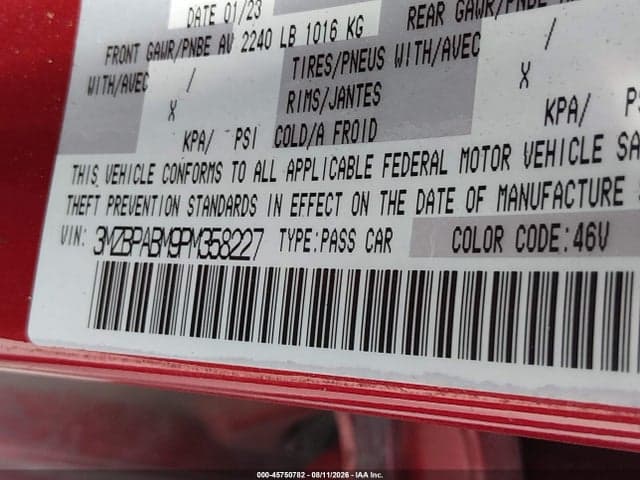 2023 MAZDA MAZDA3 2.5 S SELECT 9