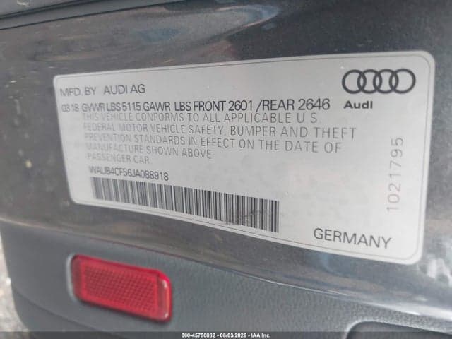 2018 AUDI S5 3.0T PREMIUM PLUS 9