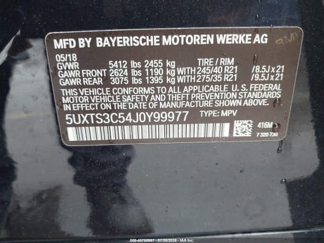2018 BMW X3 M40I 9