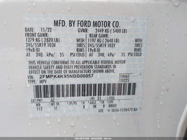 2022 FORD EDGE TITANIUM 9