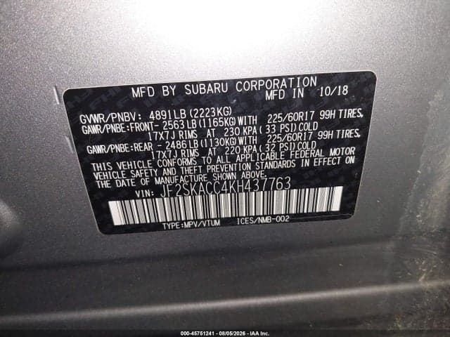 2019 SUBARU FORESTER 9
