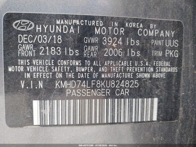 2019 HYUNDAI ELANTRA SE 9