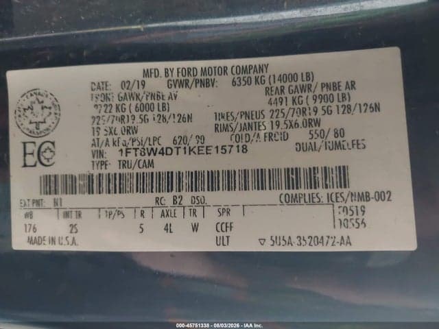 2019 FORD F-450 XLT 8