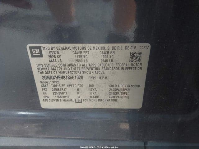 2018 CHEVROLET EQUINOX LS 9