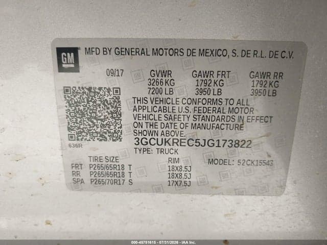 2018 CHEVROLET SILVERADO 1500 2LT 9
