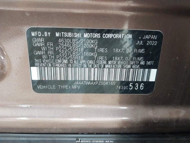2023 MITSUBISHI ECLIPSE CROSS SE S-AWC/SEL S-AWC 9