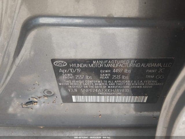 2019 HYUNDAI SONATA SE 9