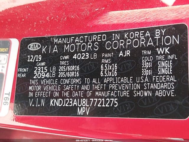 2020 KIA SOUL LX 9