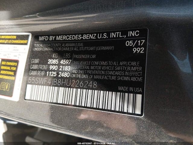 2017 MERCEDES-BENZ C 300 SPORT 9